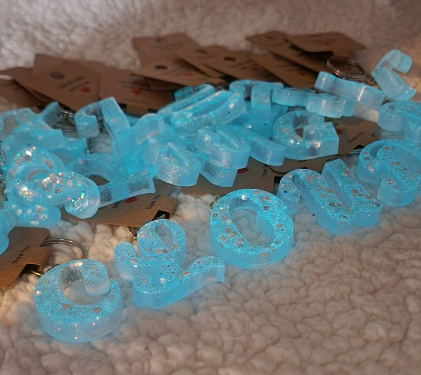 Glow keychains