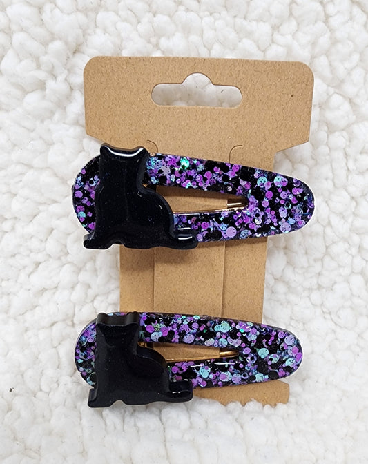Clumsy Purple Barrettes