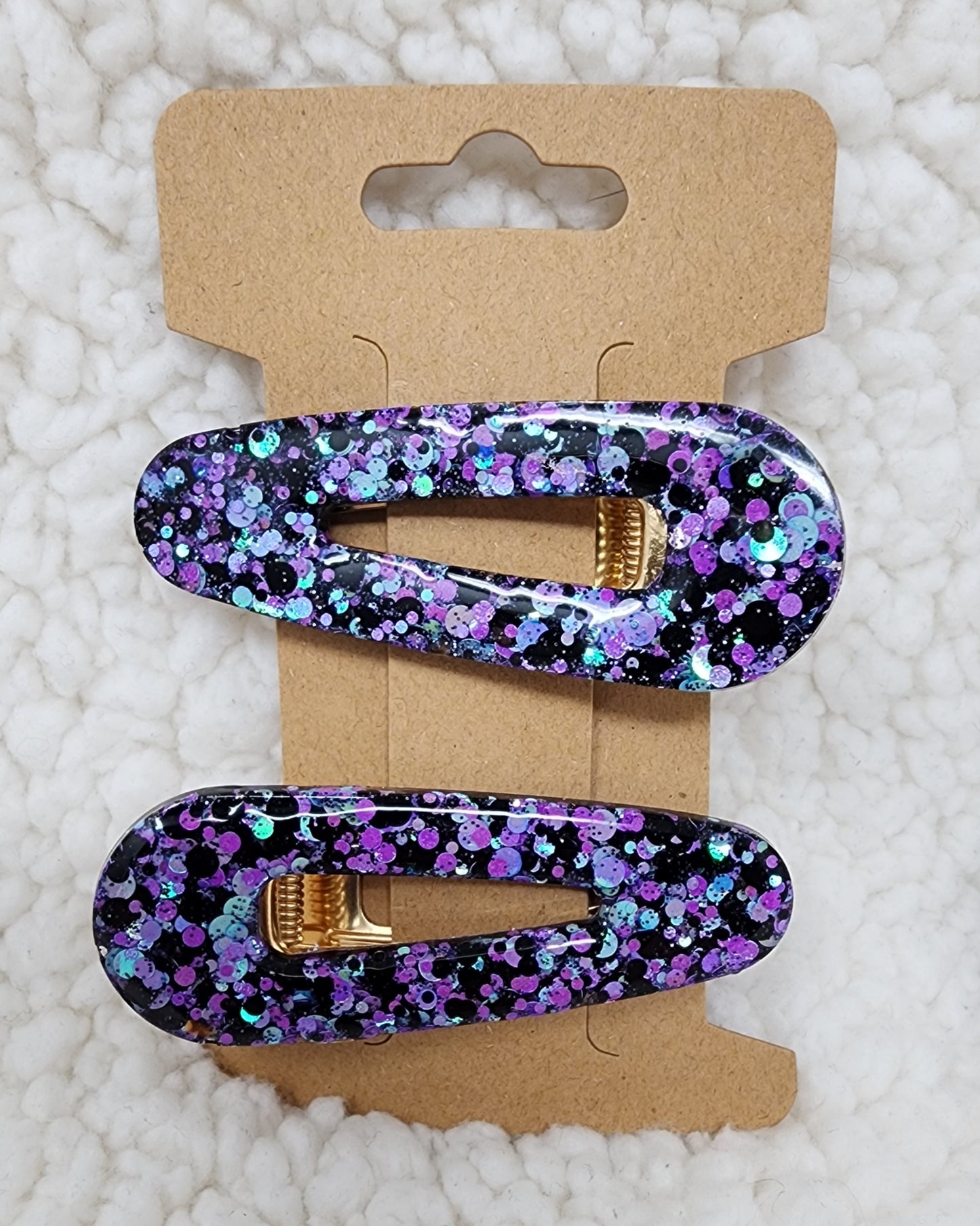 Clumsy Purple Barrettes