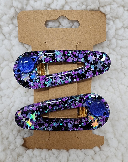 Clumsy Purple Barrettes