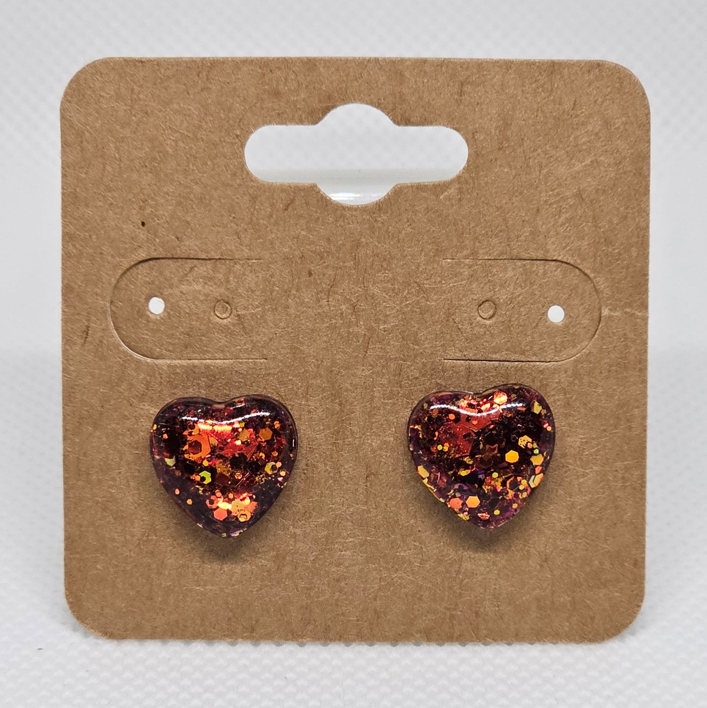 Button Heart Studs