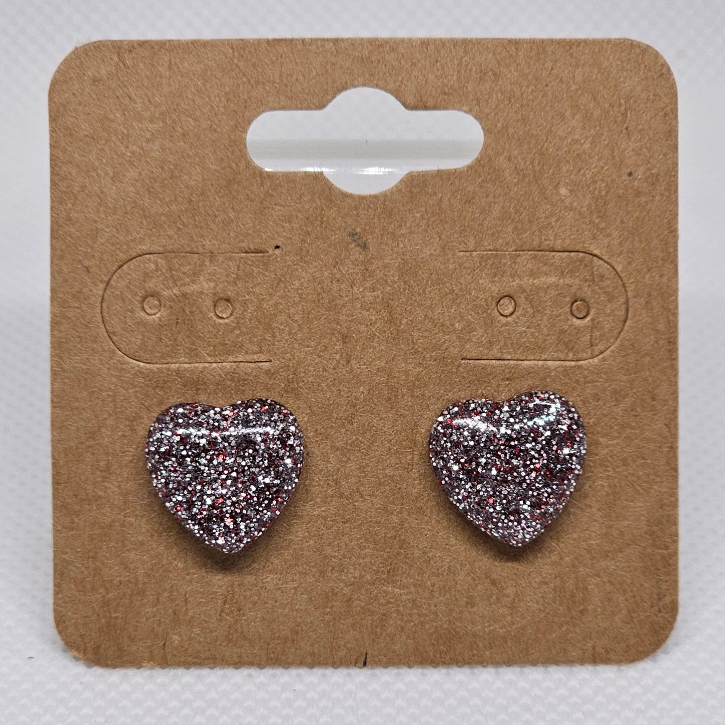 Button Heart Studs