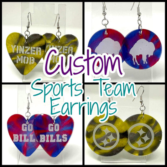 Custom Team Earrings