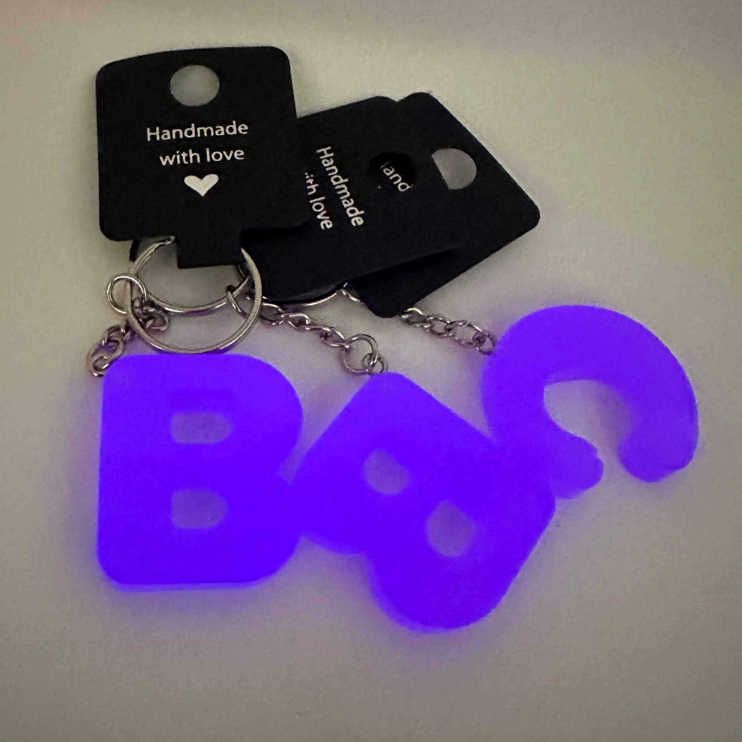 Glow in the dark keychains