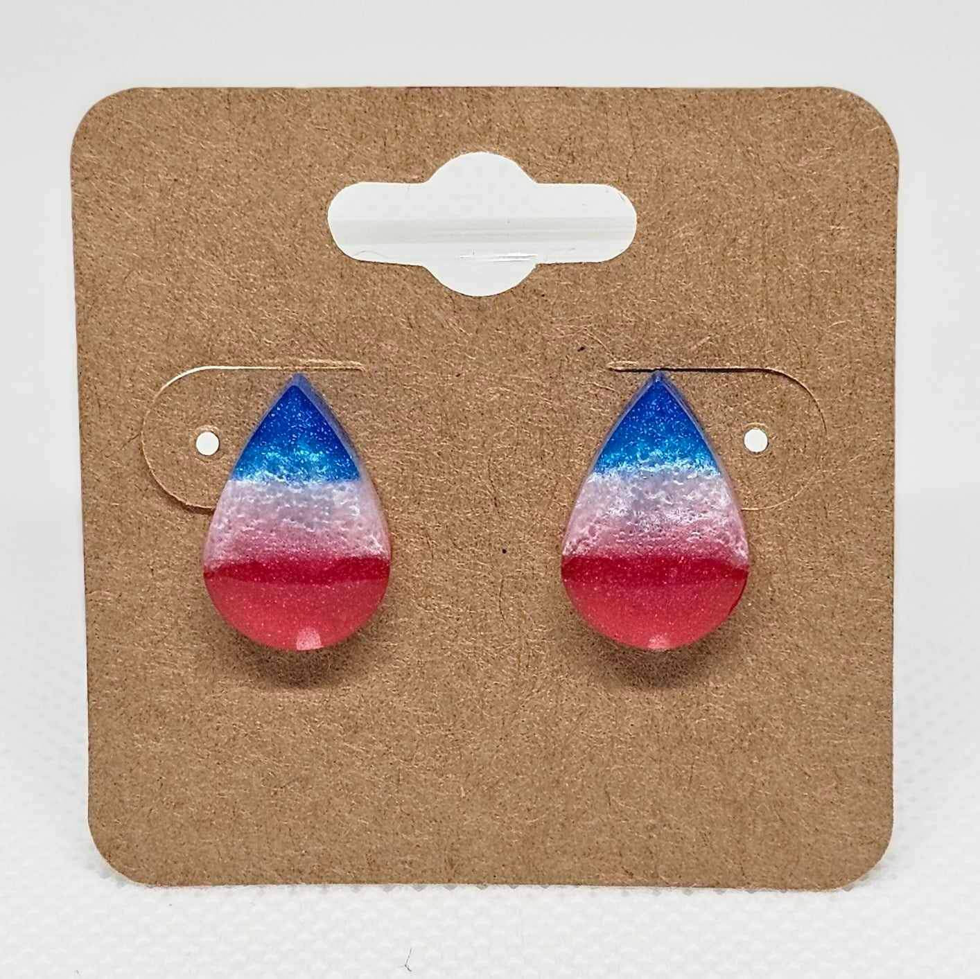 Teardrop Stud Earrings