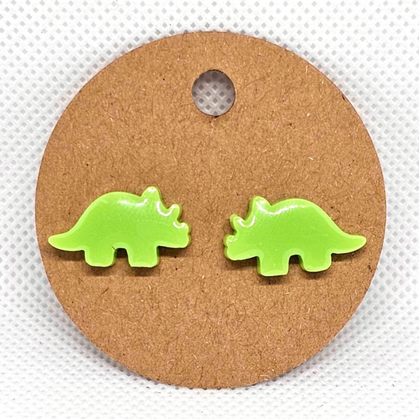 Dino stud earrings