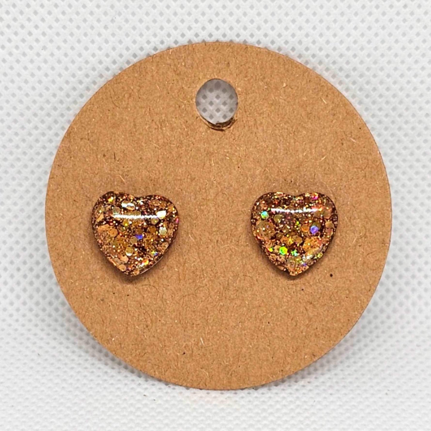 Holiday Heart studs