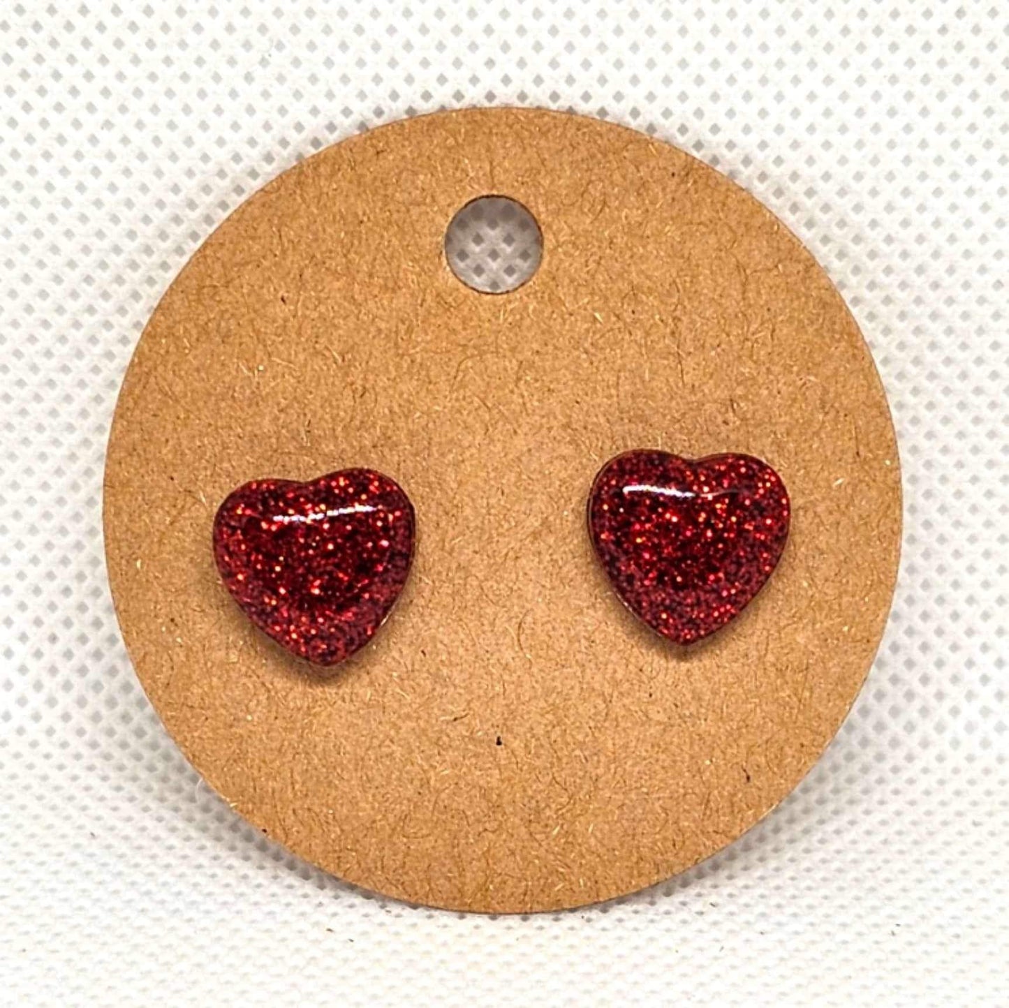 Holiday Heart studs