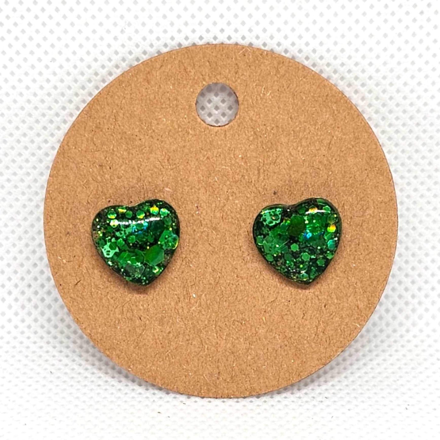 Holiday Heart studs