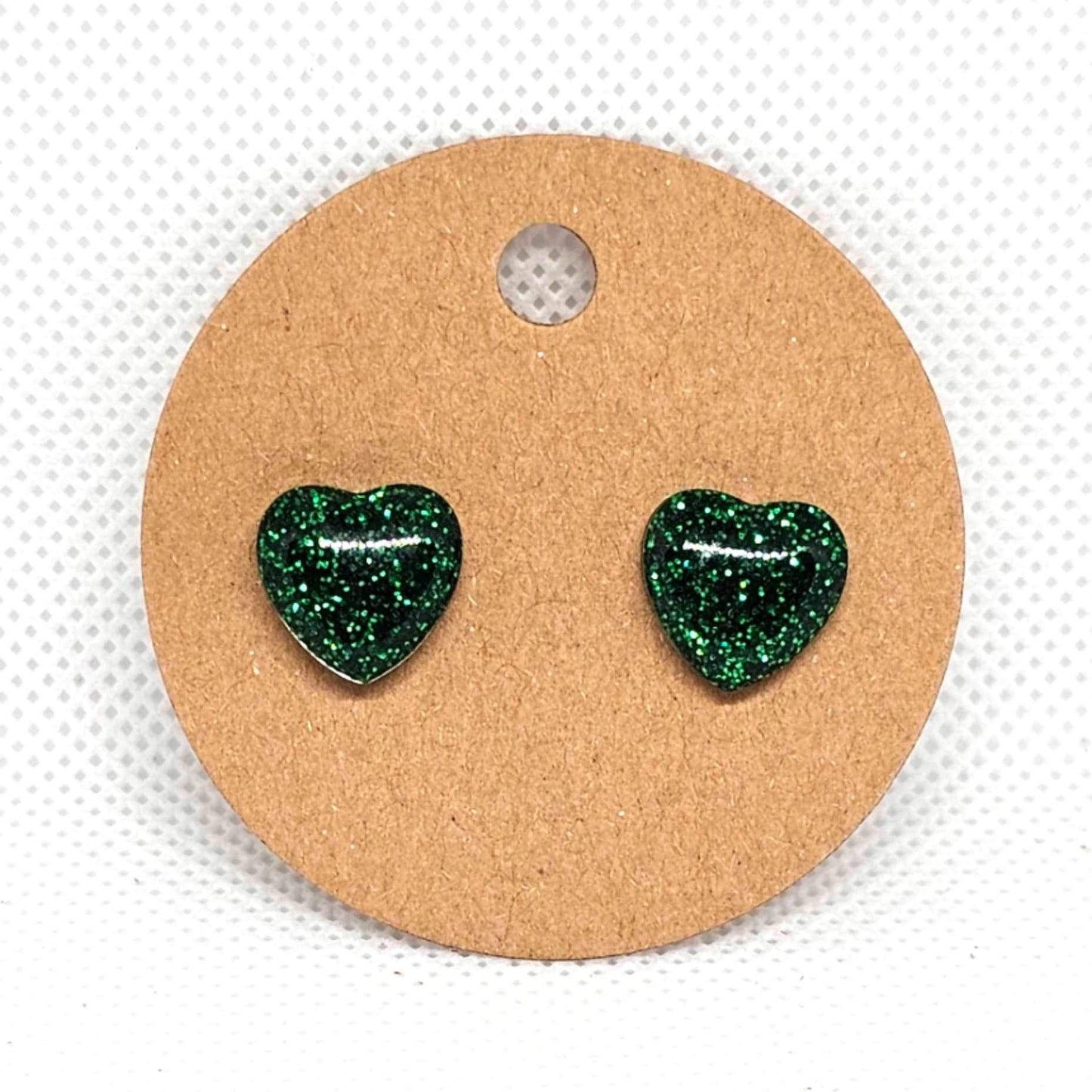 Holiday Heart studs