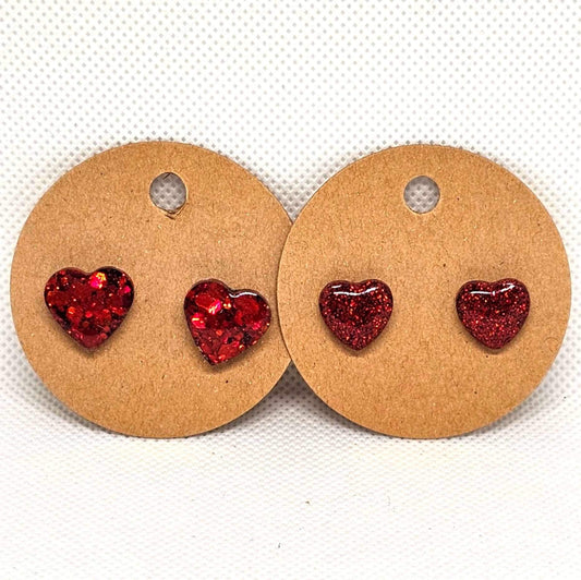 Holiday Heart studs