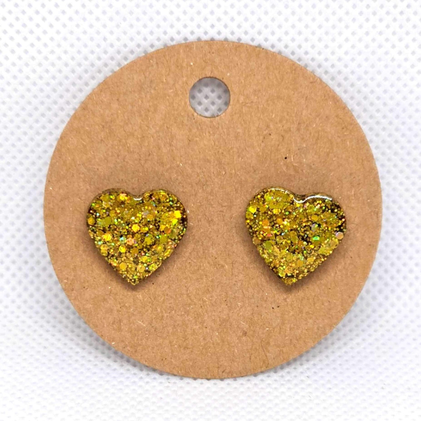 Holiday Heart studs